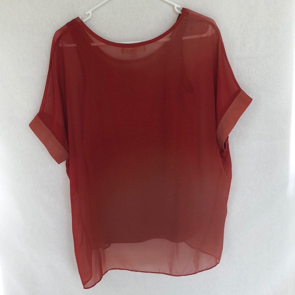 2 piece Philosophy red rust top 2 pieces. NWT  Size M